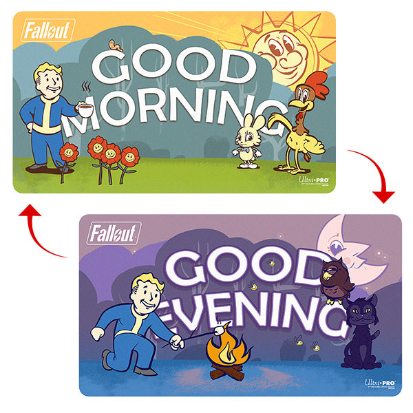 UltraPro Fallout Double Sided Playmat - Good Morning/Good Evening