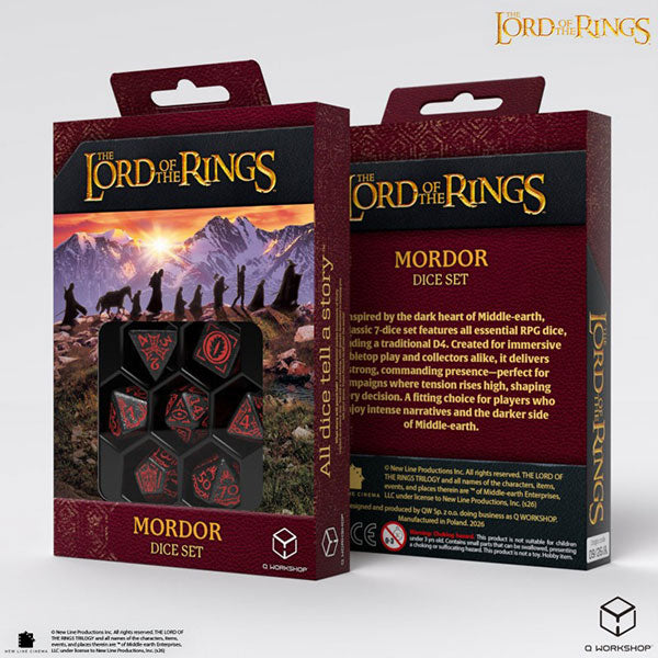 7-Die Set The Lord of the Rings - Mordor - Dice Set