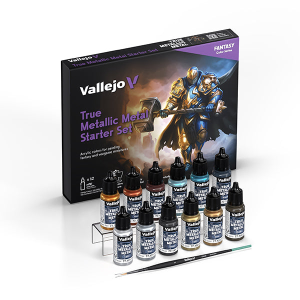 Vallejo True Metal Metallic Set: Starter Set