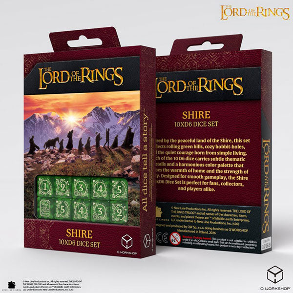 10d6 Set The Lord of the Rings - The Shire - Dice Set