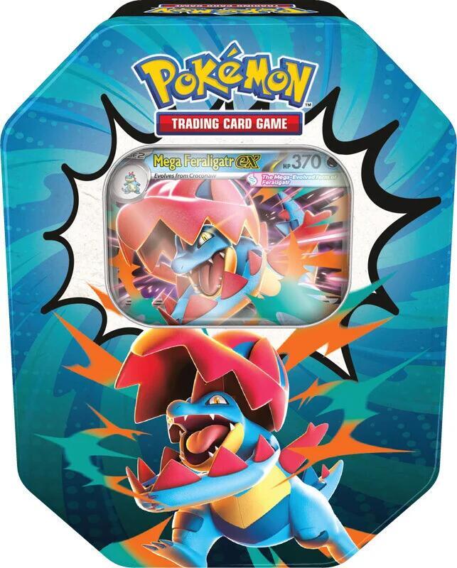 Pokemon Ascended Heroes Tin (Mega Feraligtr)