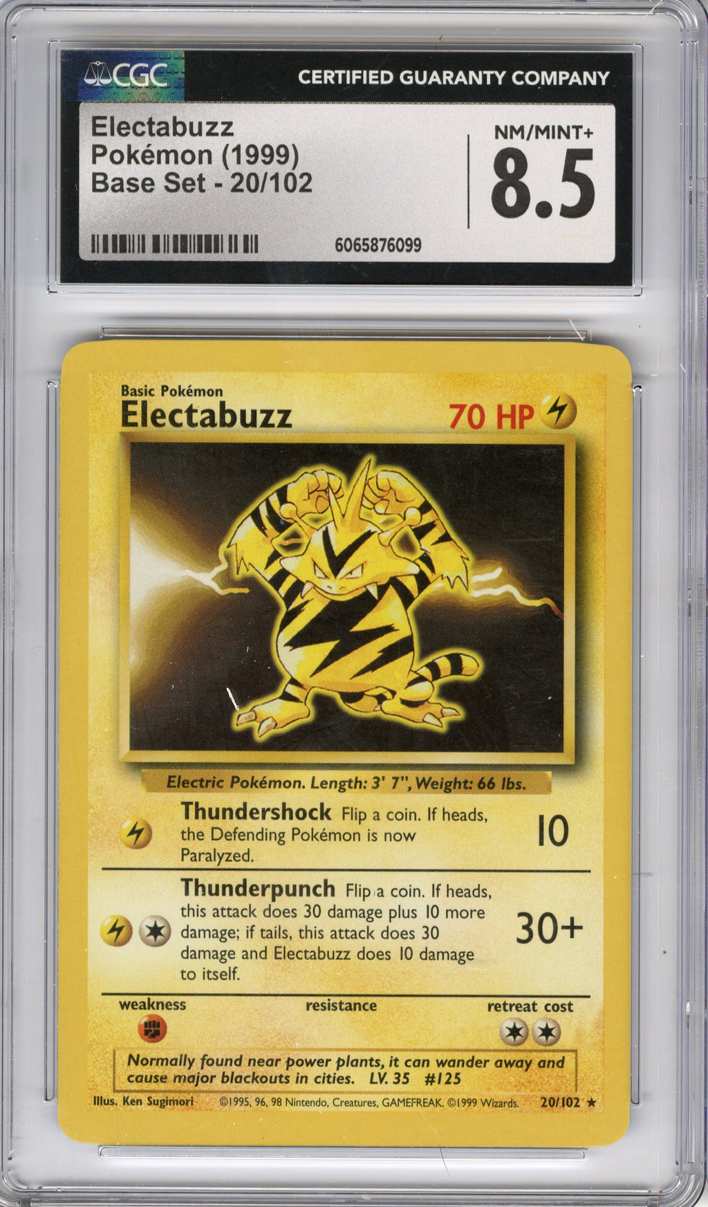 Electrabuzz - Base Set (1999) CGC 8.5