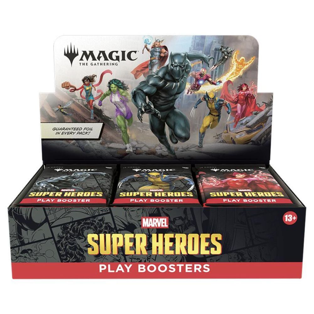 Marvel Super Heroes Play Booster Display