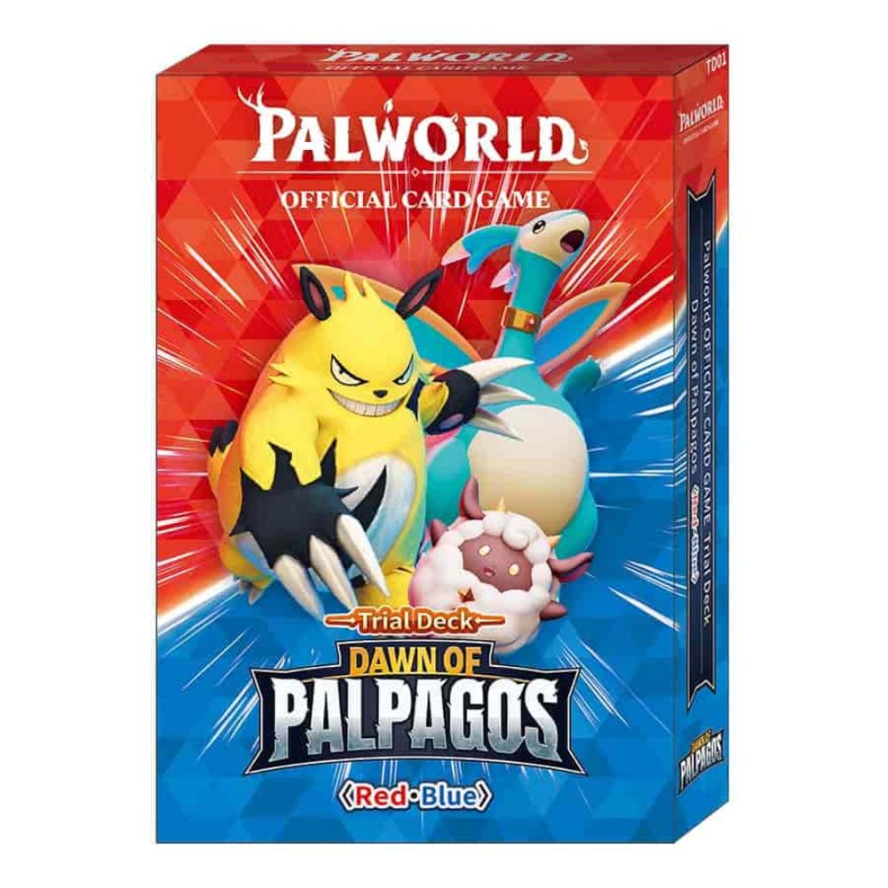 PALWORLD OFFICIAL CARD GAME: TRIAL DECK: DAWN OF PALPAGOS: BLUE-RED