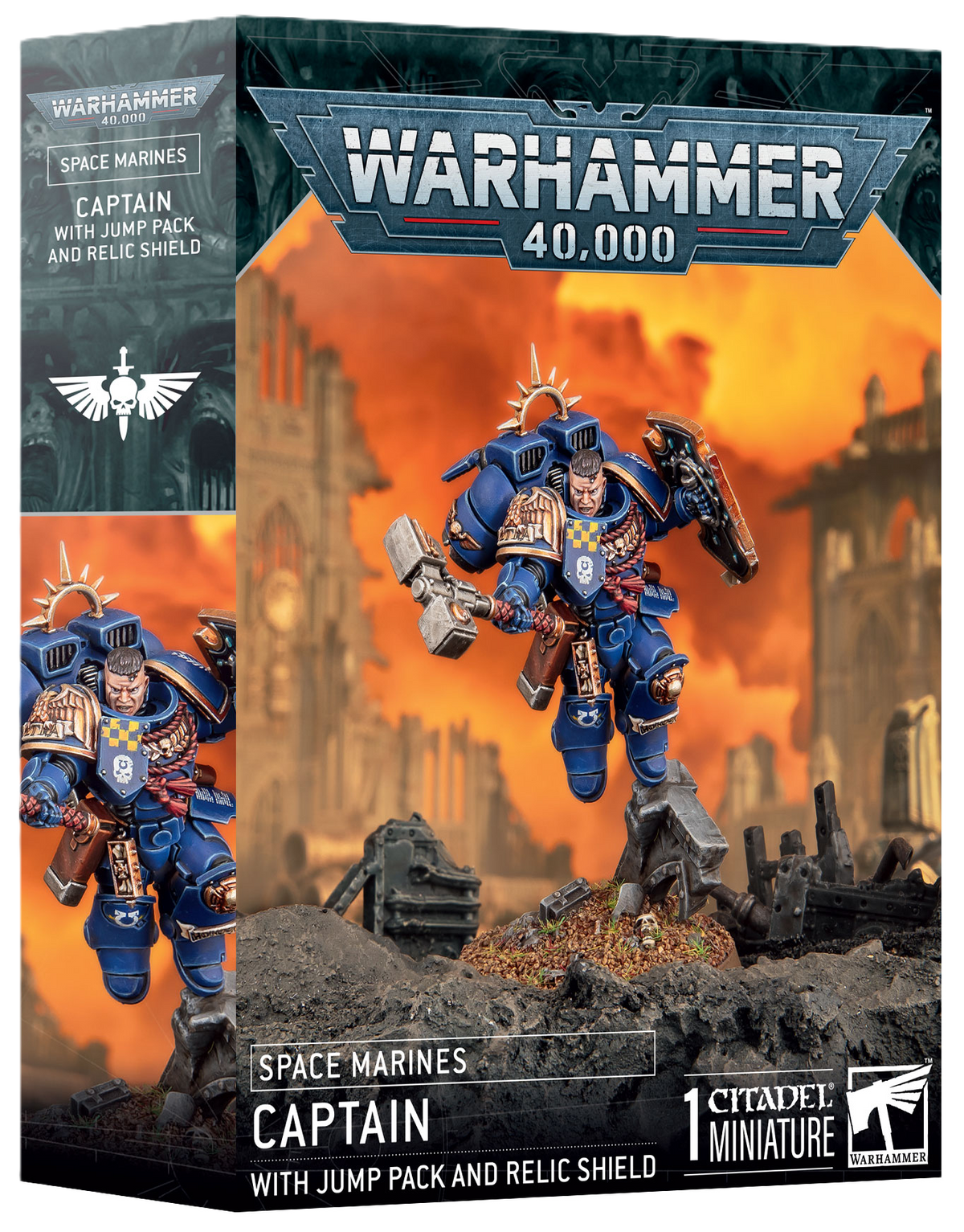 Warhammer 40,000 - Captain with Jump Pack and Relic Shield