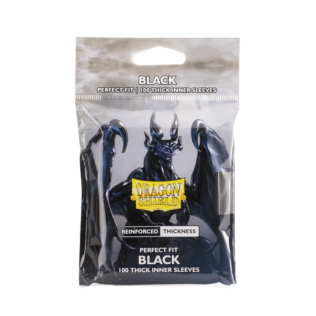 Dragon Shield Perfect Fit Thick Black Inner Sleeves