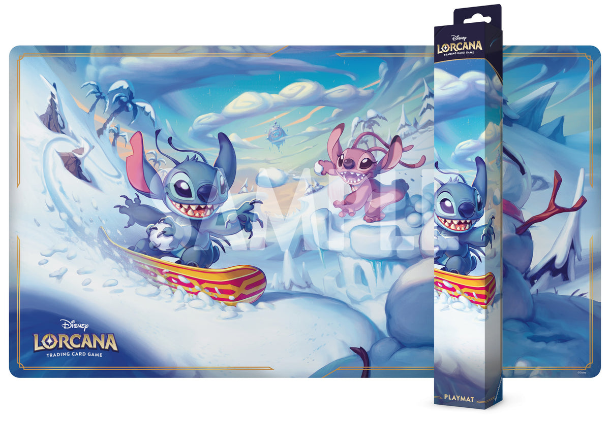 Disney Lorcana Playmat - Snowboarding Stitch