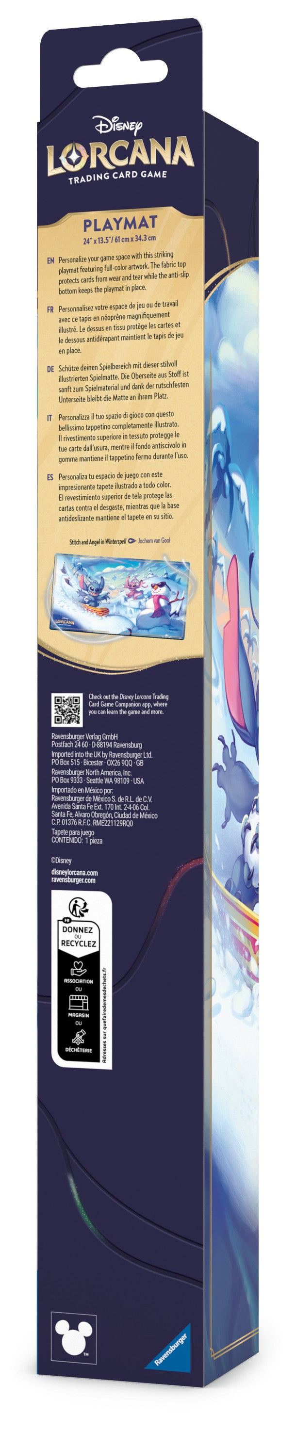 Disney Lorcana Playmat - Snowboarding Stitch