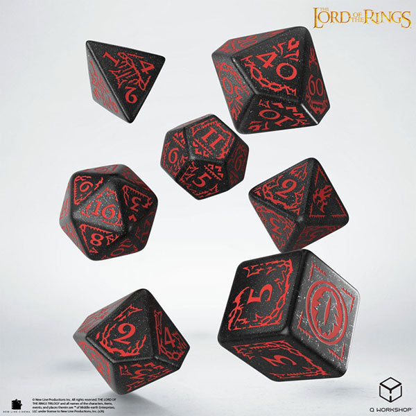 7-Die Set The Lord of the Rings - Mordor - Dice Set