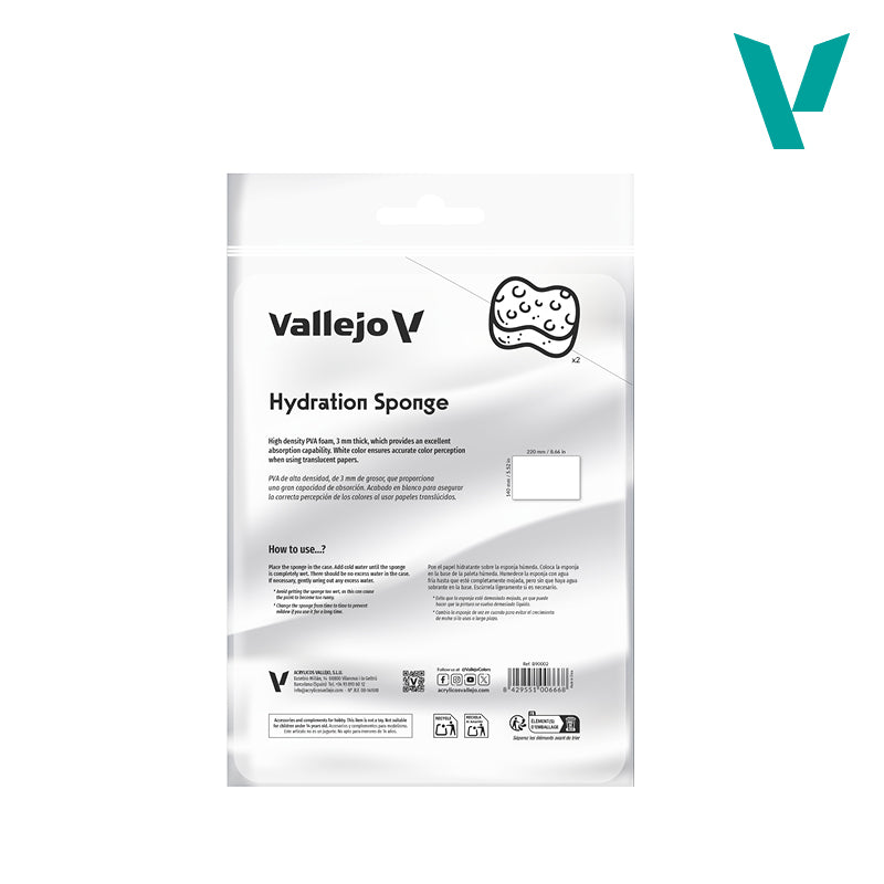 Vallejo Hydration Sponge (2 Sponge)